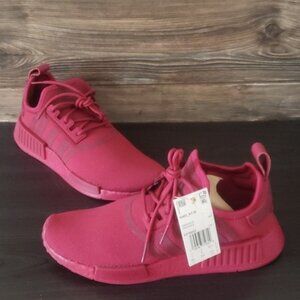 New Adidas NMD R1 Burgundy Red Womens Sneakers Size 7 Lightweight Walking Casual